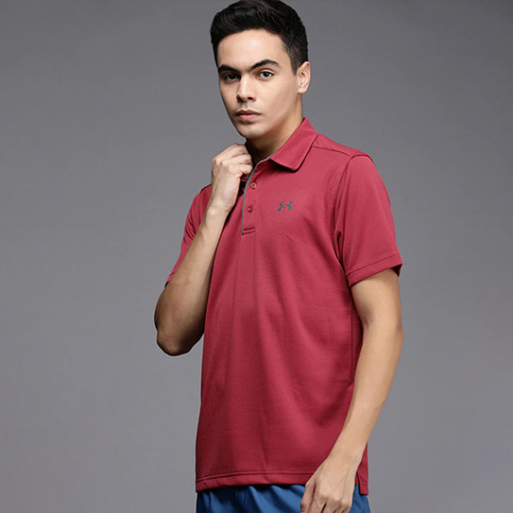 https://www.soulstylez.com/products/men-coral-pink-self-striped-polo-collar-loose-t-shirt